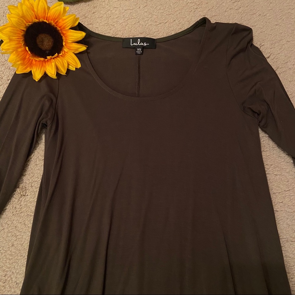 *LAST CHANCE Lulu’s Olive Green Dress